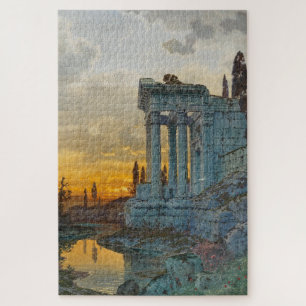 Puzzle Vista del sur de Italia con antiguas ruinas romana