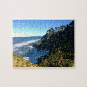 Puzzle Vista desde el faro North Head, Washington