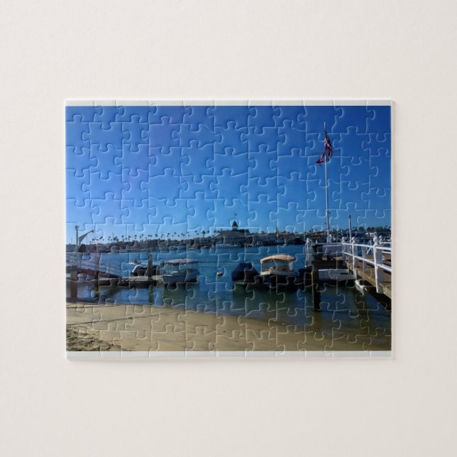 Puzzle Vista desde la isla de Balboa, Newport Beach, Cali (Horizontal)