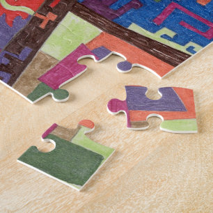 Puzzle "Vista desde la nave espacial" Resumen de arte