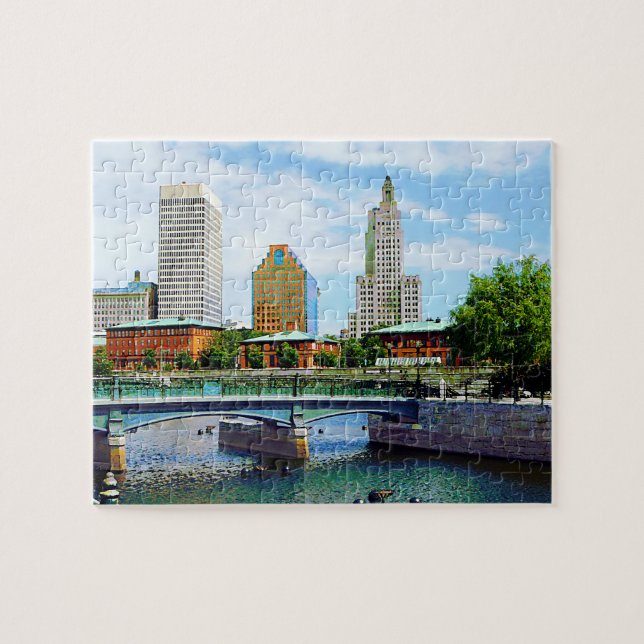 Puzzle Vista desde Waterplace Park, Providence, RI (Horizontal)
