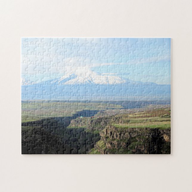 Puzzle Vista en la montaña Ararat desde el lado armenio (Horizontal)