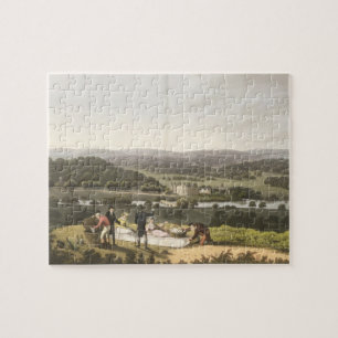 Puzzle Vista general de Longleat de la colina de la