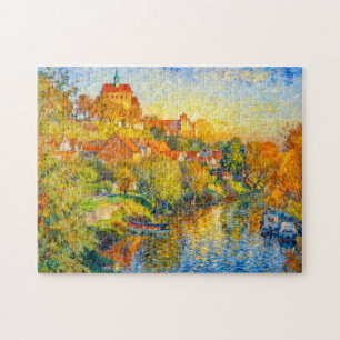 Puzzle Vista impresionista de otoño de la catedral de Hav
