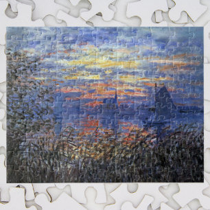 Puzzle Vista marina con una puesta de sol de Claude Monet