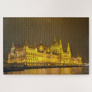 Puzzle Vista nocturna, Parlamento húngaro, Budapest Hungr