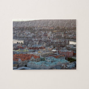 Puzzle Vista panorámica de Budapest céntrica