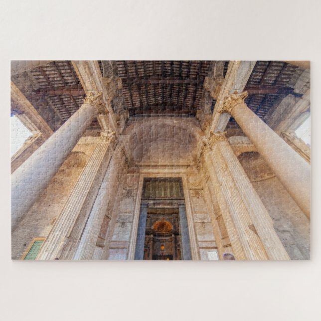 Puzzle Vista panorámica de la entrada de Panteón, Roma, I (Horizontal)