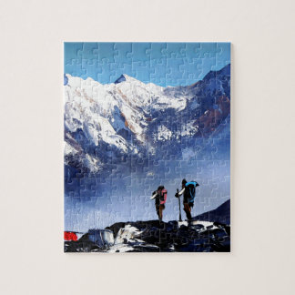 Puzzle Vista Panorámica De La Montaña Everest De Ama Dabl