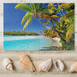 Puzzle Vista panorámica de la playa de Cook Island | Trop