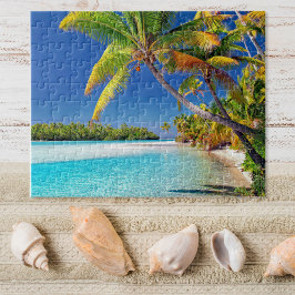 Puzzle Vista panorámica de la playa de Cook Island | Trop