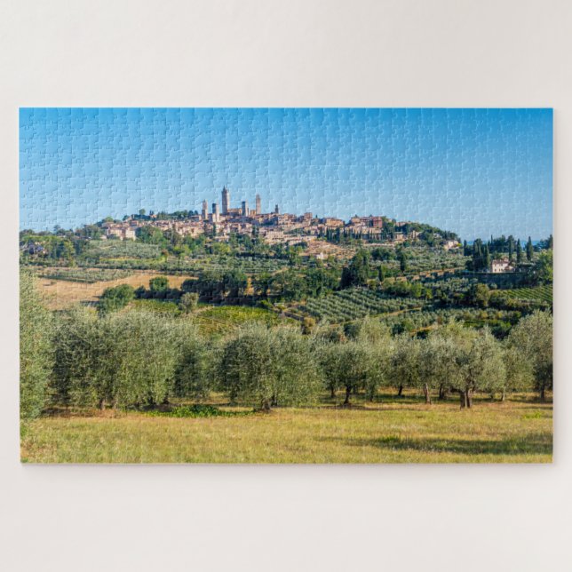 Puzzle Vista panorámica de San Gimignano, Toscana (Horizontal)