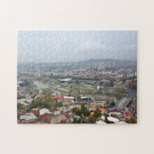 Puzzle Vista panorámica de Tiflis, la capital de Georgia