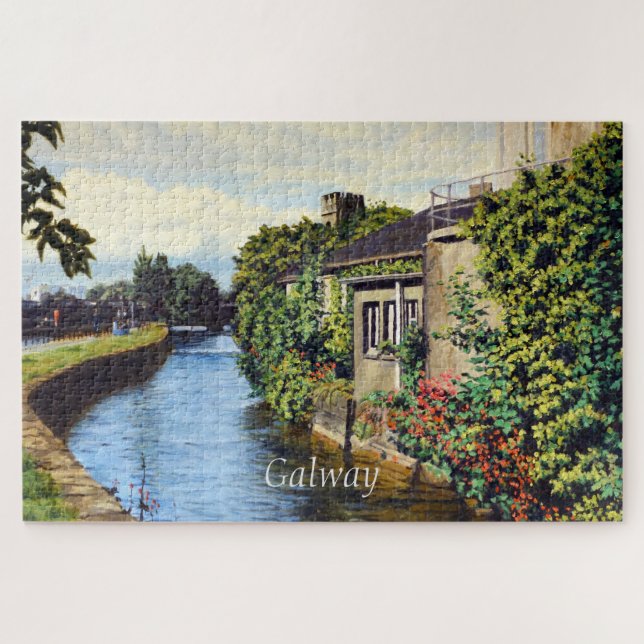 Puzzle Vista panorámica del Canal de Galway City Irlanda (Horizontal)
