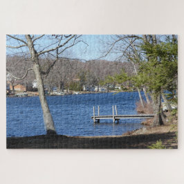 Puzzle Vista panorámica del lago en Connecticut