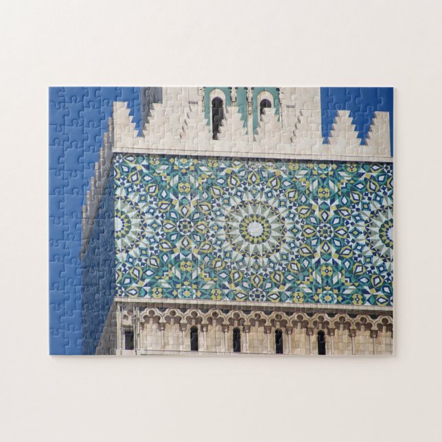 Puzzle Vista parcial de la mezquita Hasan II en Casablanc (Horizontal)