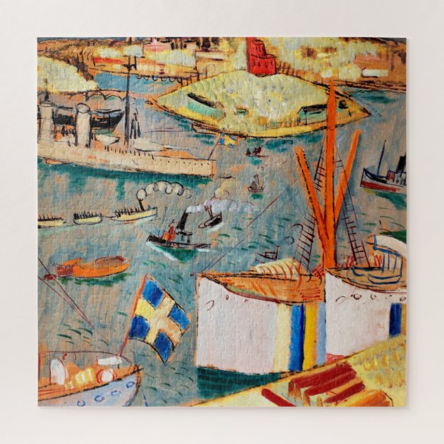Puzzle Vista sobre Kastellholmen, Estocolmo - arte fino (Vertical)