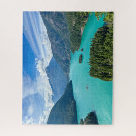 Puzzle vista sobre un lago glaciar