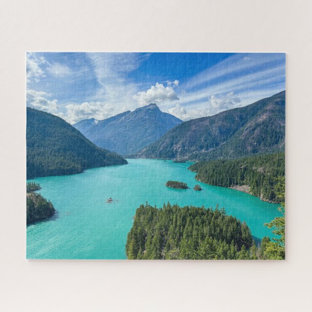 Puzzle vista sobre un lago glaciar (Horizontal)