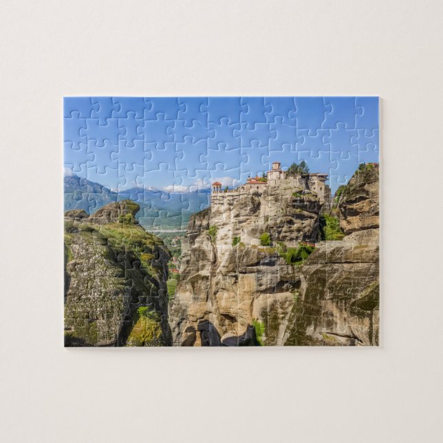 Puzzle vista sobre uno de los monasterios de Meteora, Gre (Horizontal)