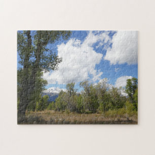 Puzzle Vista soleada de la montaña Grand Teton