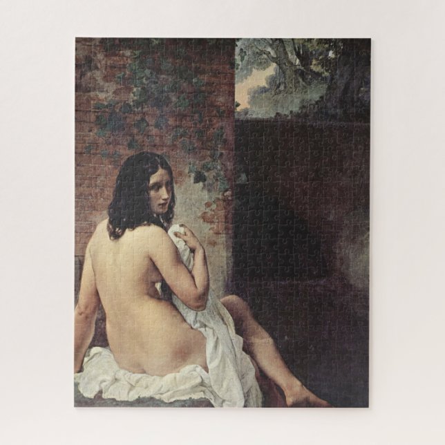 Puzzle Vista trasera de una pluma (Francesco Hayez) (Vertical)