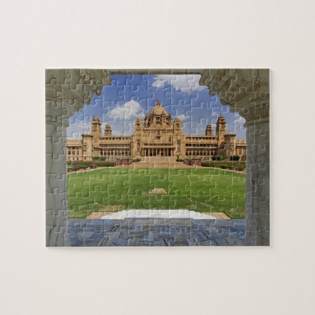 Puzzle Vista trasera del hotel Umaid Bhawan Palace, Jodjp (Horizontal)