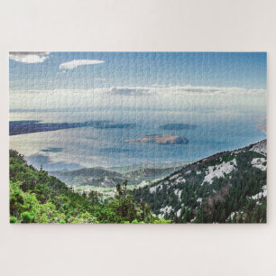 Puzzle Vistas al mar desde las montañas