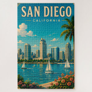 Puzzle 🌊 Vistas de la ciudad costera de San Diego Califo