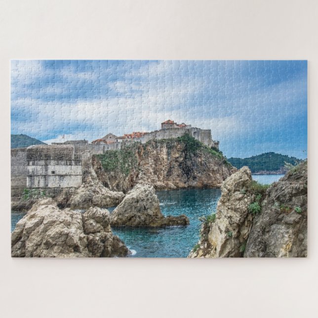 Puzzle Vistas de las murallas de Dubrovnik al mar (Horizontal)