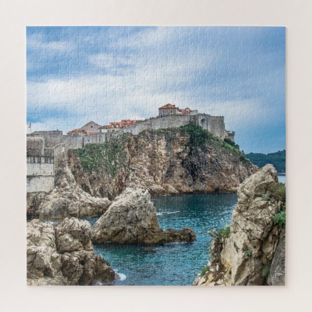 Puzzle Vistas de las murallas de Dubrovnik al mar (Vertical)