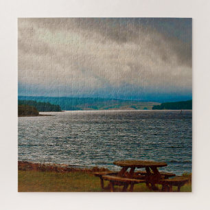 Puzzle Vistas tranquilas de aguas asesinas, Northumberlan