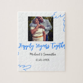 Puzzle vitoreando a 50 años de aniversario nombre de foto