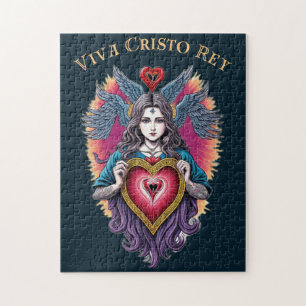Puzzle Viva Cristo Rey Católico Sagrado Corazón