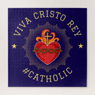 Puzzle Viva Cristo Rey Sagrado Corazón Católico