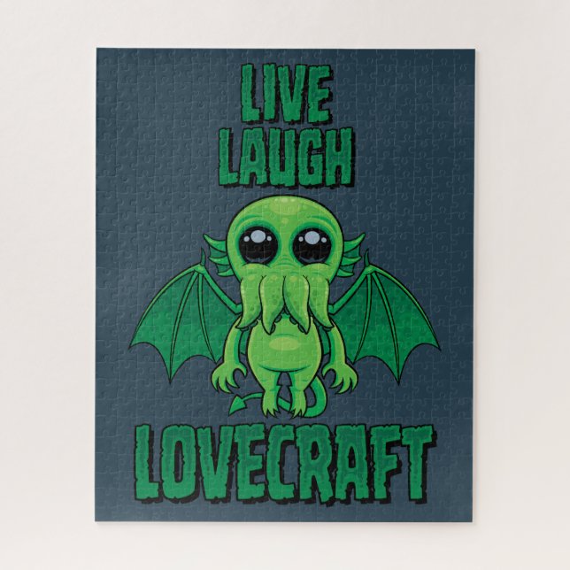 Puzzle Vive Ríe Lovecraft Cthulhu Adorable (Vertical)