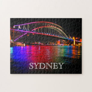 Puzzle vivid harbour bridge sydney