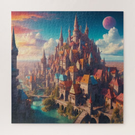 Puzzle Vivid Medieval Fantasy City