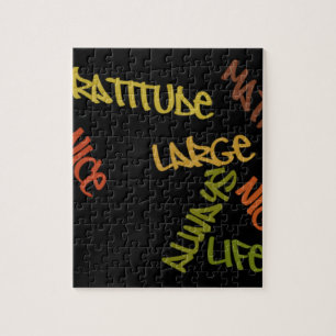 Puzzle Vivida en vivo Gran arte de Word