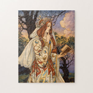 Puzzle Vivien – Ilustración de encantadora Art Nouveau