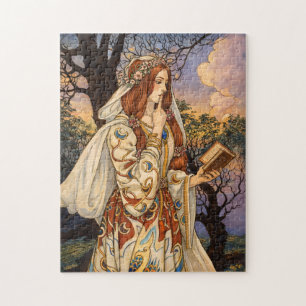 Puzzle Vivien – Ilustración de la encantadora Art Nouveau