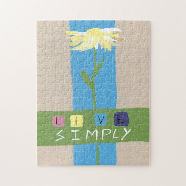 Puzzle vivir simplemente (Vertical)