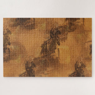 Puzzle Vivo En La Carrera Del Barrel - Evento De Rodeo - 