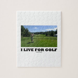 Puzzle Vivo para el golf (el golfista en campo de golf)