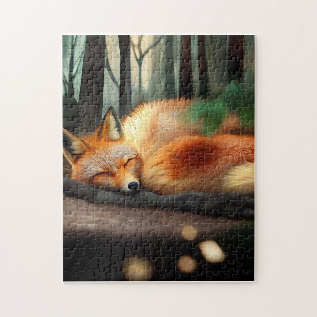 Puzzle Vixen del bosque de Fox Cute, en llanto (Vertical)