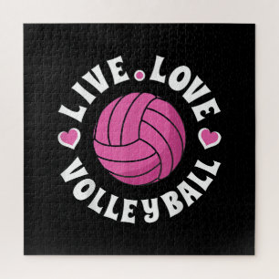 Puzzle Vóleibol De Amor Vivo Para Mujeres Chicas Vóley Fa