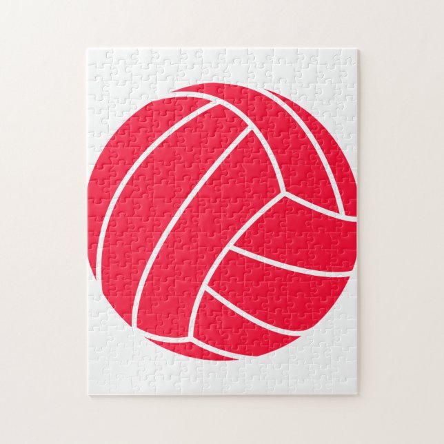 Puzzle Voleibol rojo escarlata (Vertical)