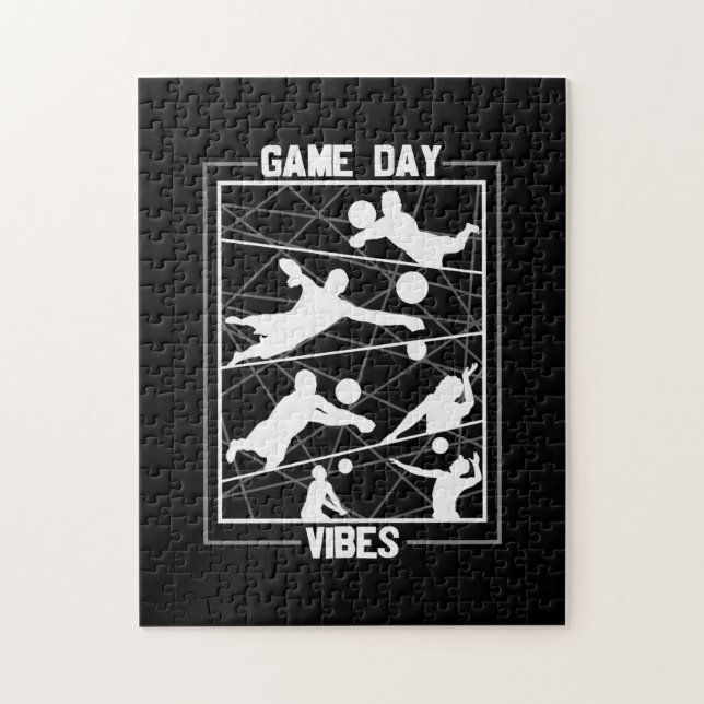 Puzzle Voleibol | Vibes de día de juego (Vertical)