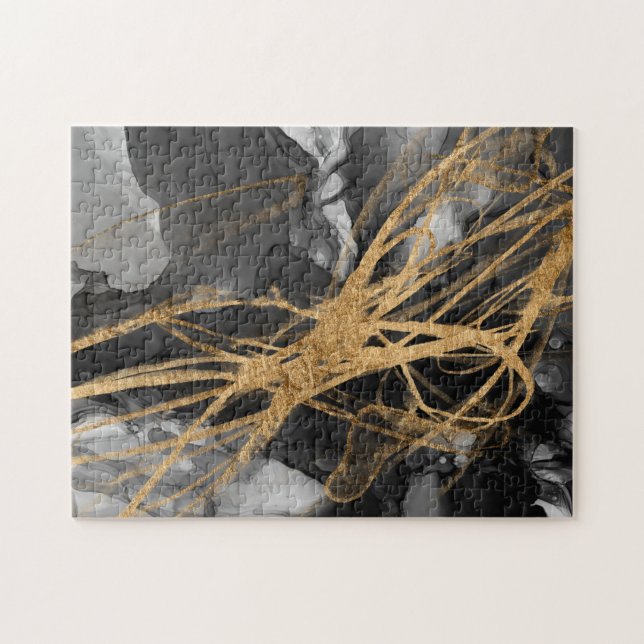 Puzzle Vortex dorado I (Horizontal)