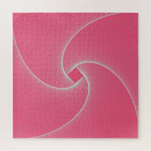 Puzzle Vórtice cuadrado, rosa terciopelo.